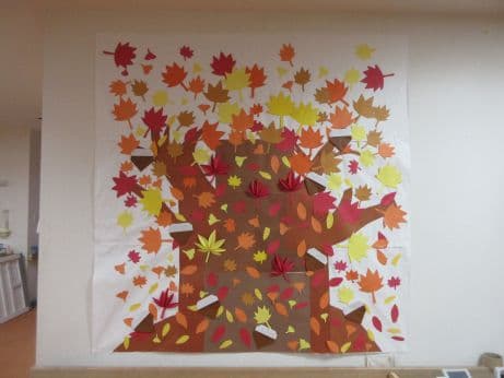 壁画レク　紅葉